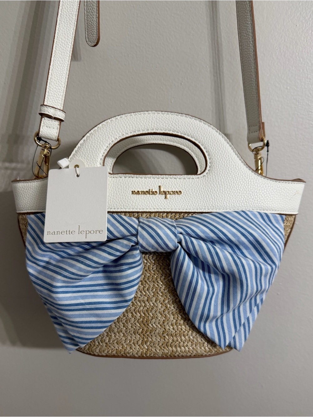 Nanette Lepore Dorothea Straw Dome Satchel